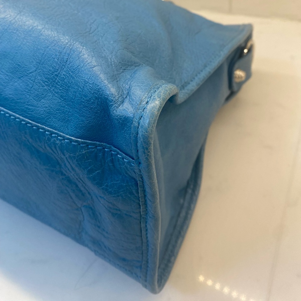 Balenciaga Agneau Classic Hardware City Bag in Aquamarine - Picture 7 of 12